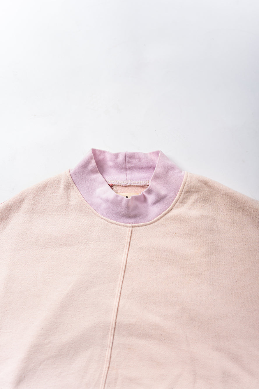 【REMAKEBYK×StyleReborn】Remake Cropped Sweat White×Pink