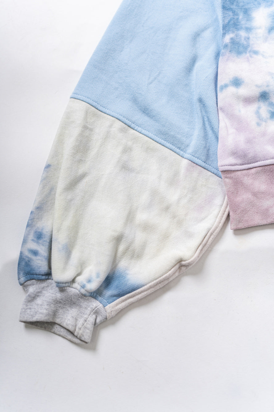 【REMAKEBYK×StyleReborn】Remake Cropped Sweat Pink &Purple Taidai