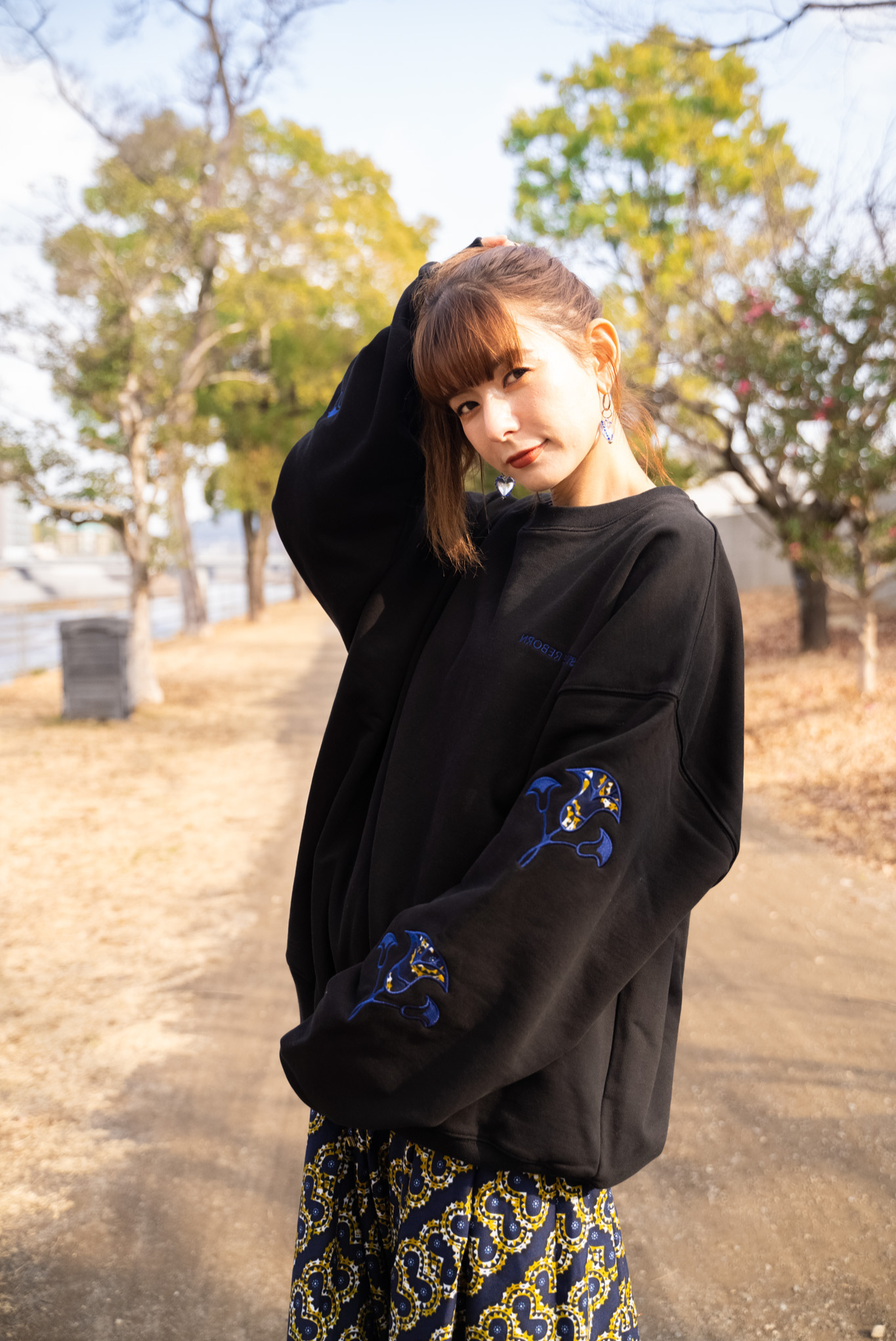 【moyan ecri× StyleReborn】Fleece Pullover CROSS
