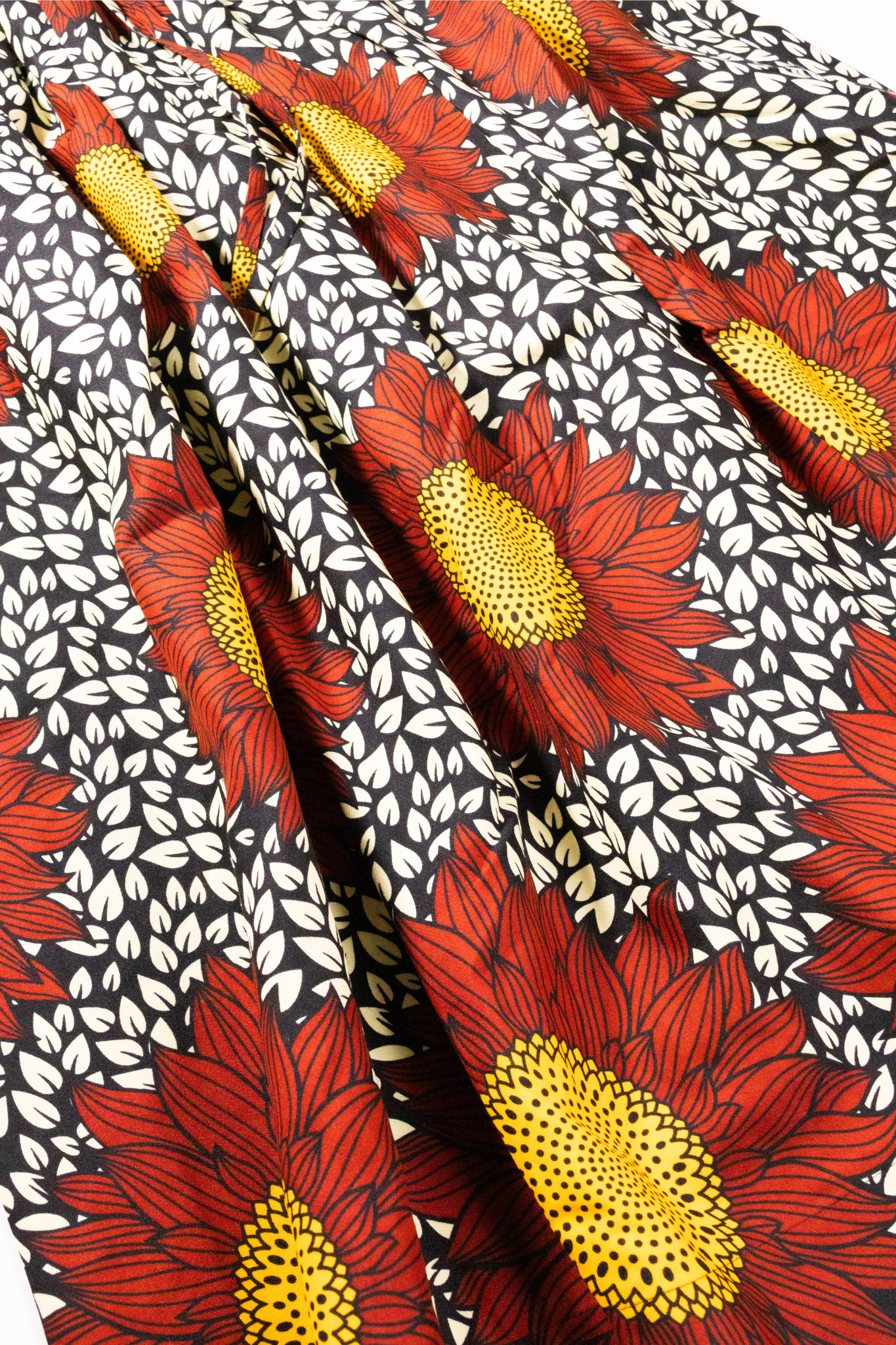 【moyan ecri× StyleReborn】Africa Tuck Gather Skirt Helianthus