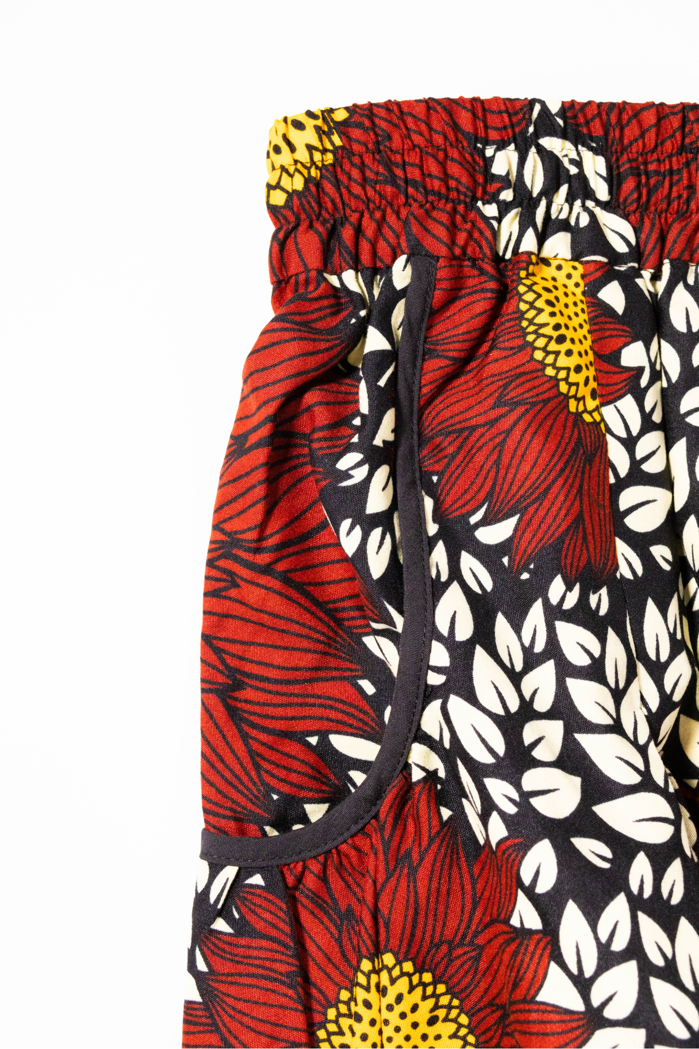 【moyan ecri× StyleReborn】Africa Tuck Gather Skirt Helianthus