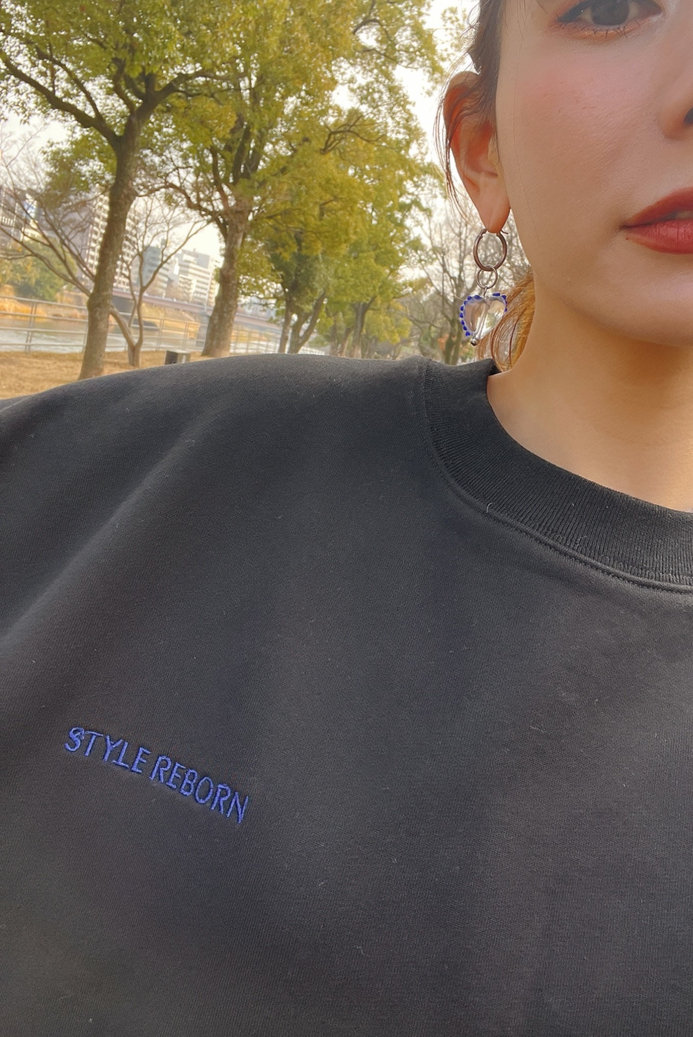 【moyan ecri× StyleReborn】Fleece Pullover CROSS