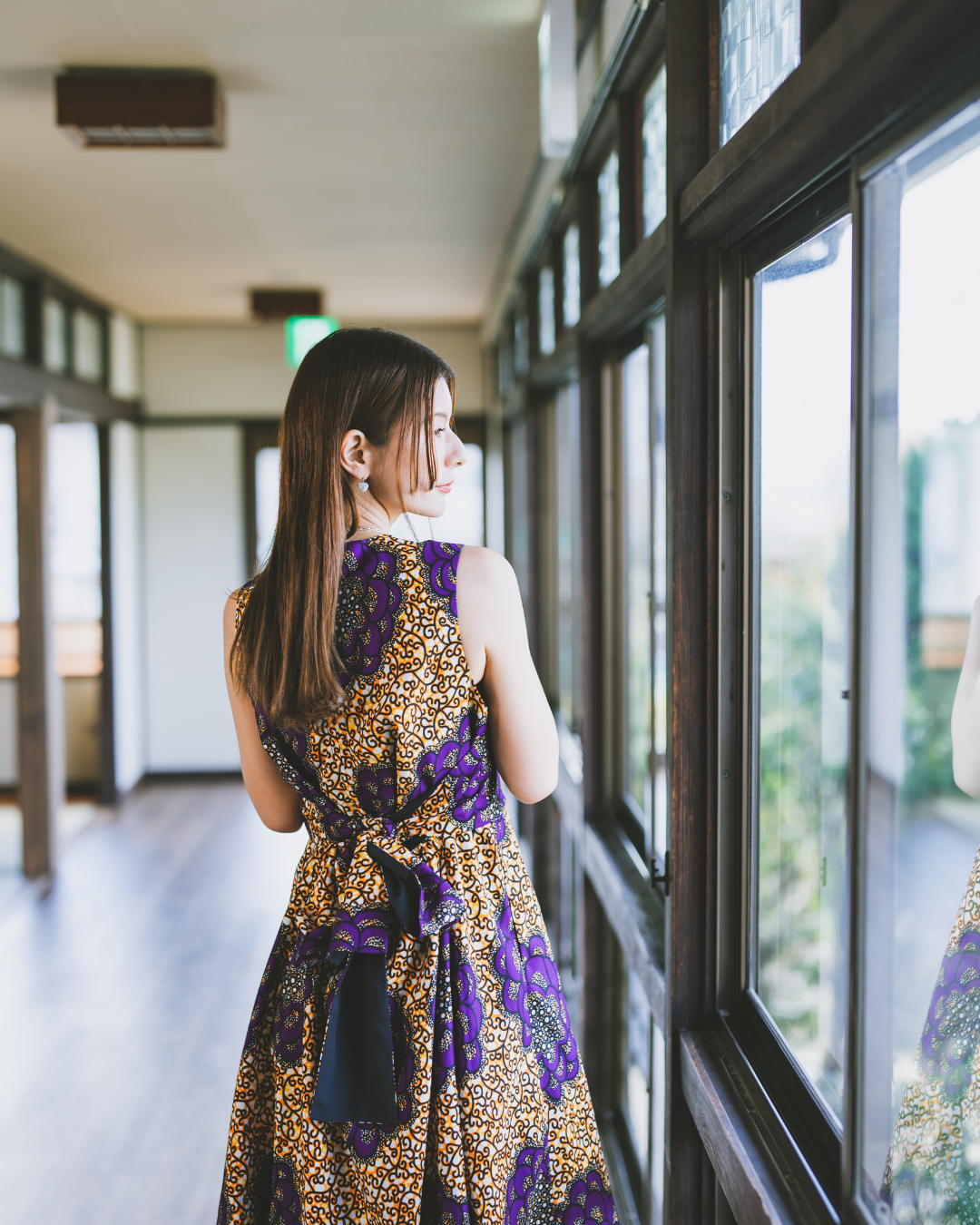 【moyan ecri× StyleReborn】AFRICA BACK OPEN DRESS