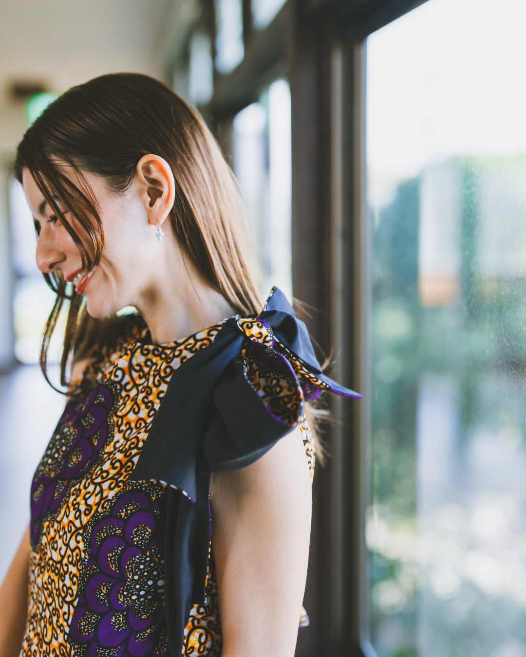 【moyan ecri× StyleReborn】AFRICA BACK OPEN DRESS