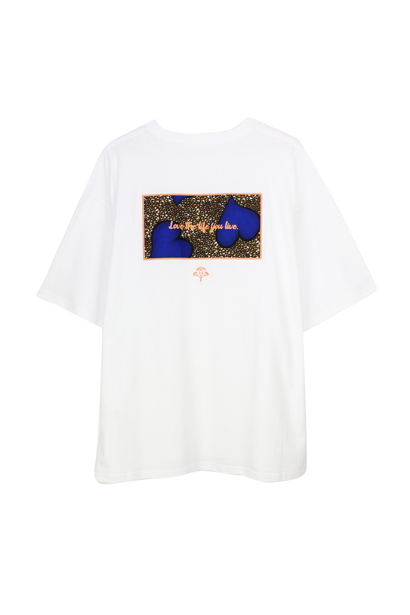 【moyan ecri× StyleReborn】パッチ刺繍 T-Shirt Trust in your Heart White