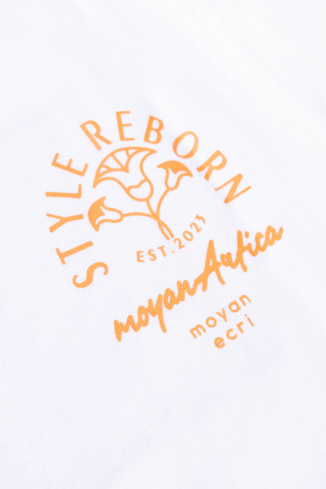 【moyan ecri× StyleReborn】【Kids L-size】パッチ刺繍 T-Shirt Passionate