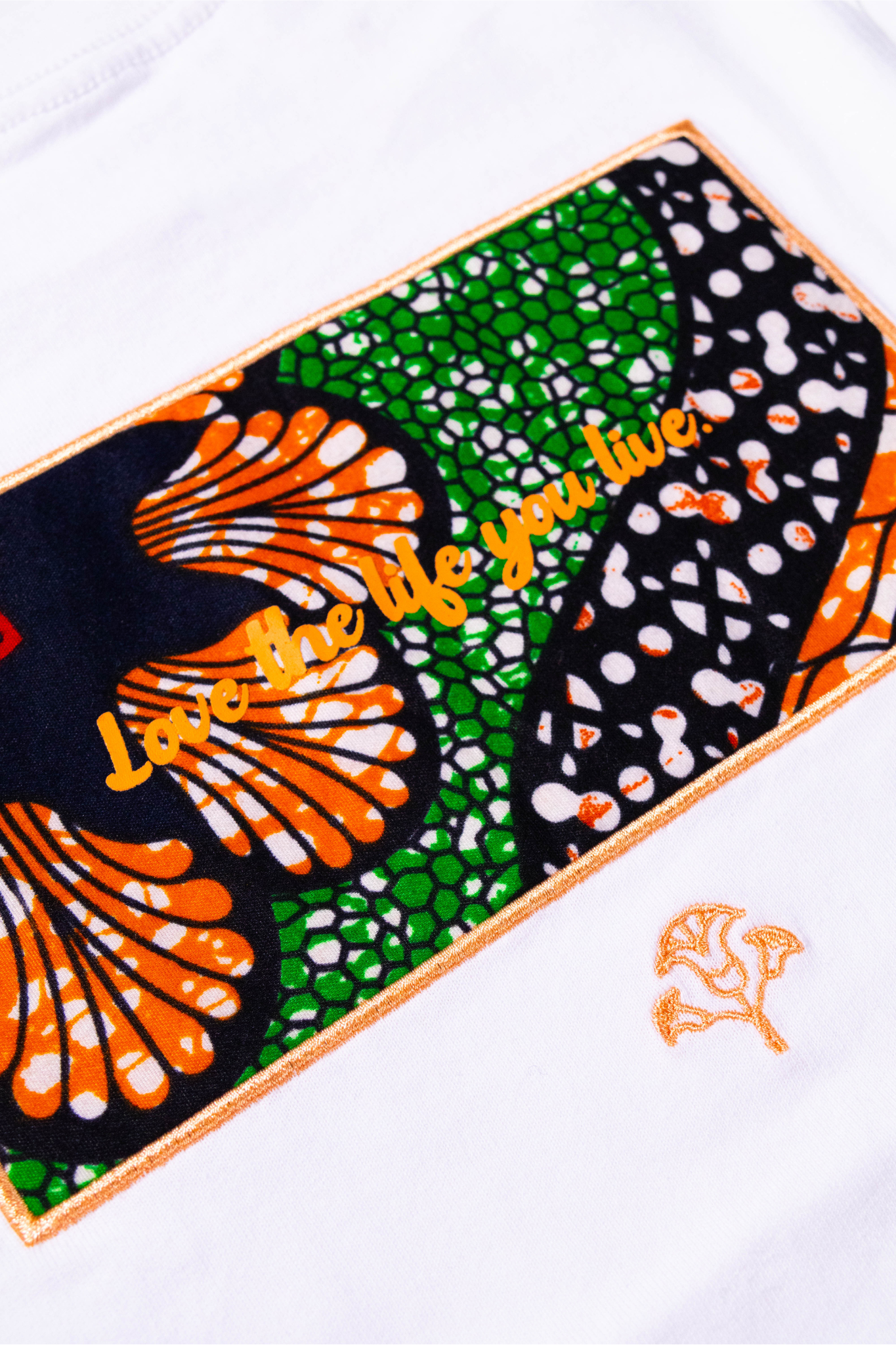 【moyan ecri× StyleReborn】【Kids L-size】パッチ刺繍 T-Shirt Passionate