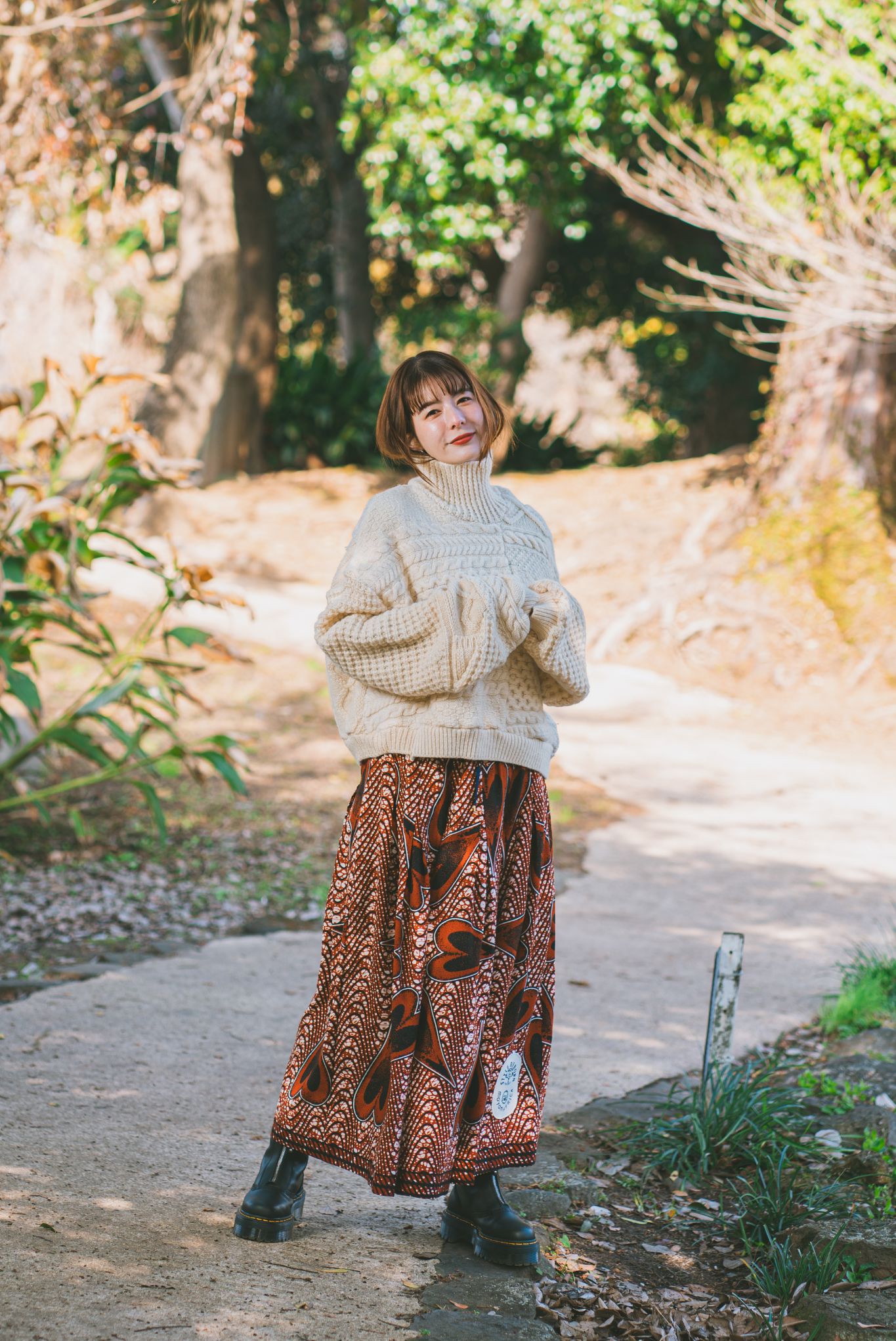 【moyan ecri× StyleReborn】Tuck Flare Skirt FunnyMood