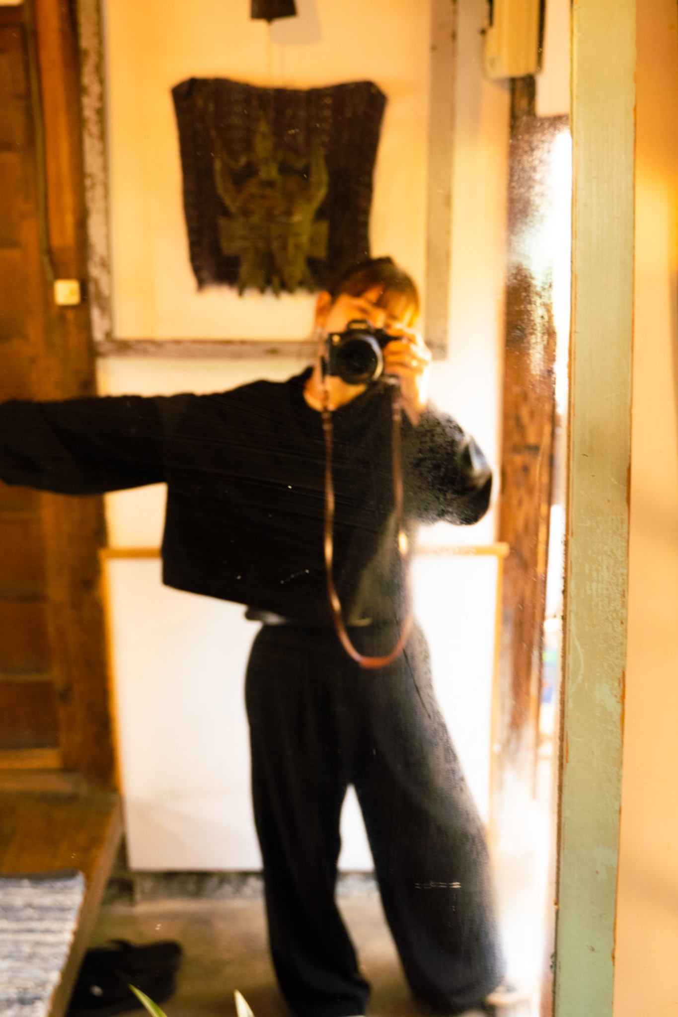 【REMAKEBYK×StyleReborn】Remake Cropped Sweat Black&Navy