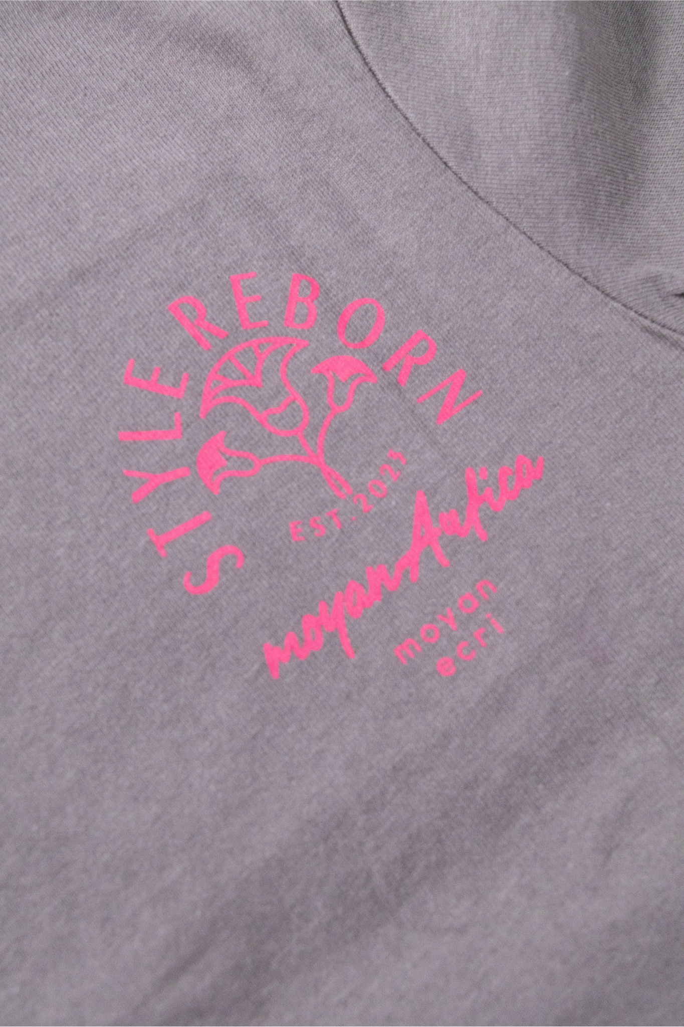 【moyan ecri× StyleReborn】【Kids M-size】パッチ刺繍 T-Shirt Helianthus