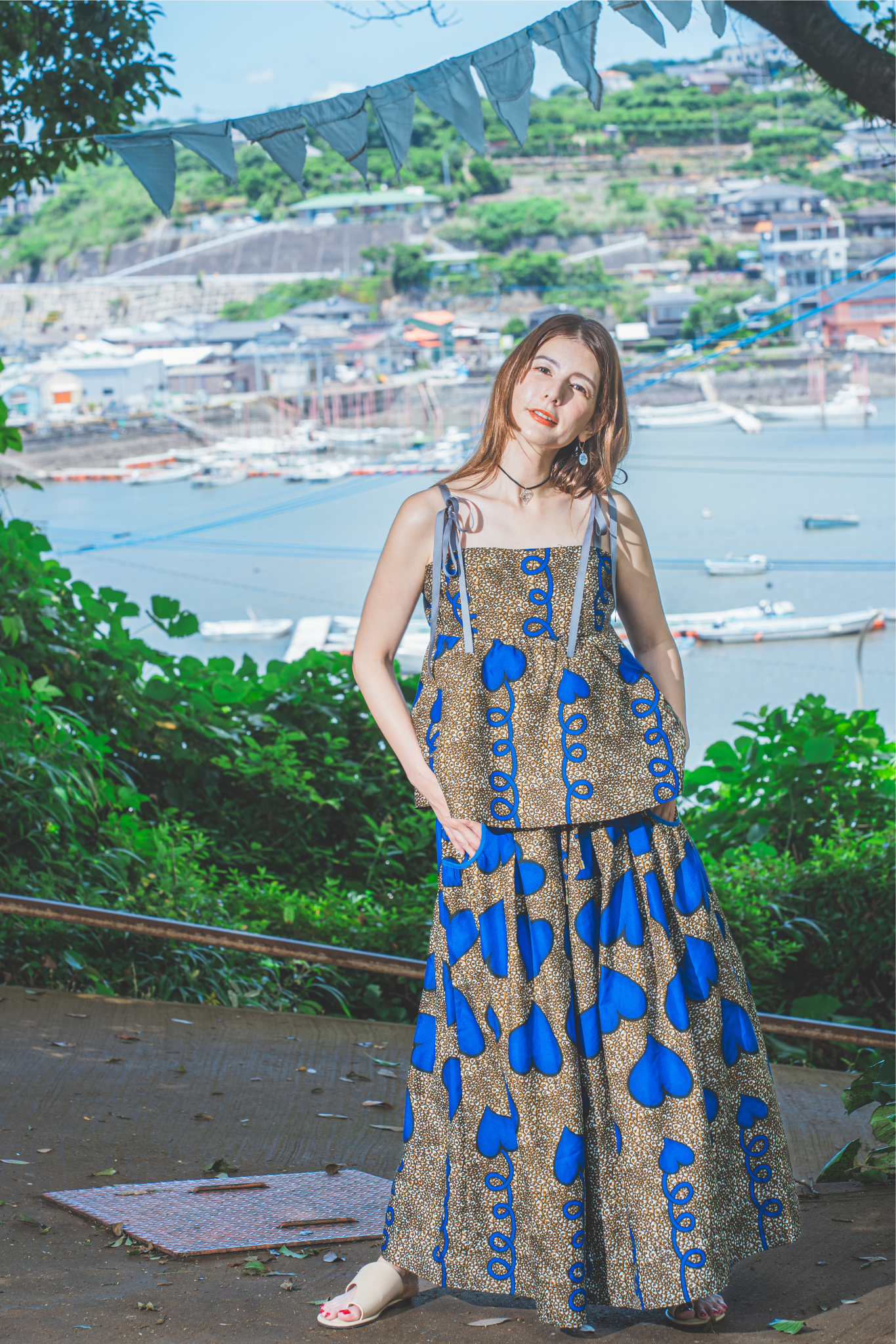 【moyan ecri× StyleReborn】Africa Reversible Bustier Trust in your Heart