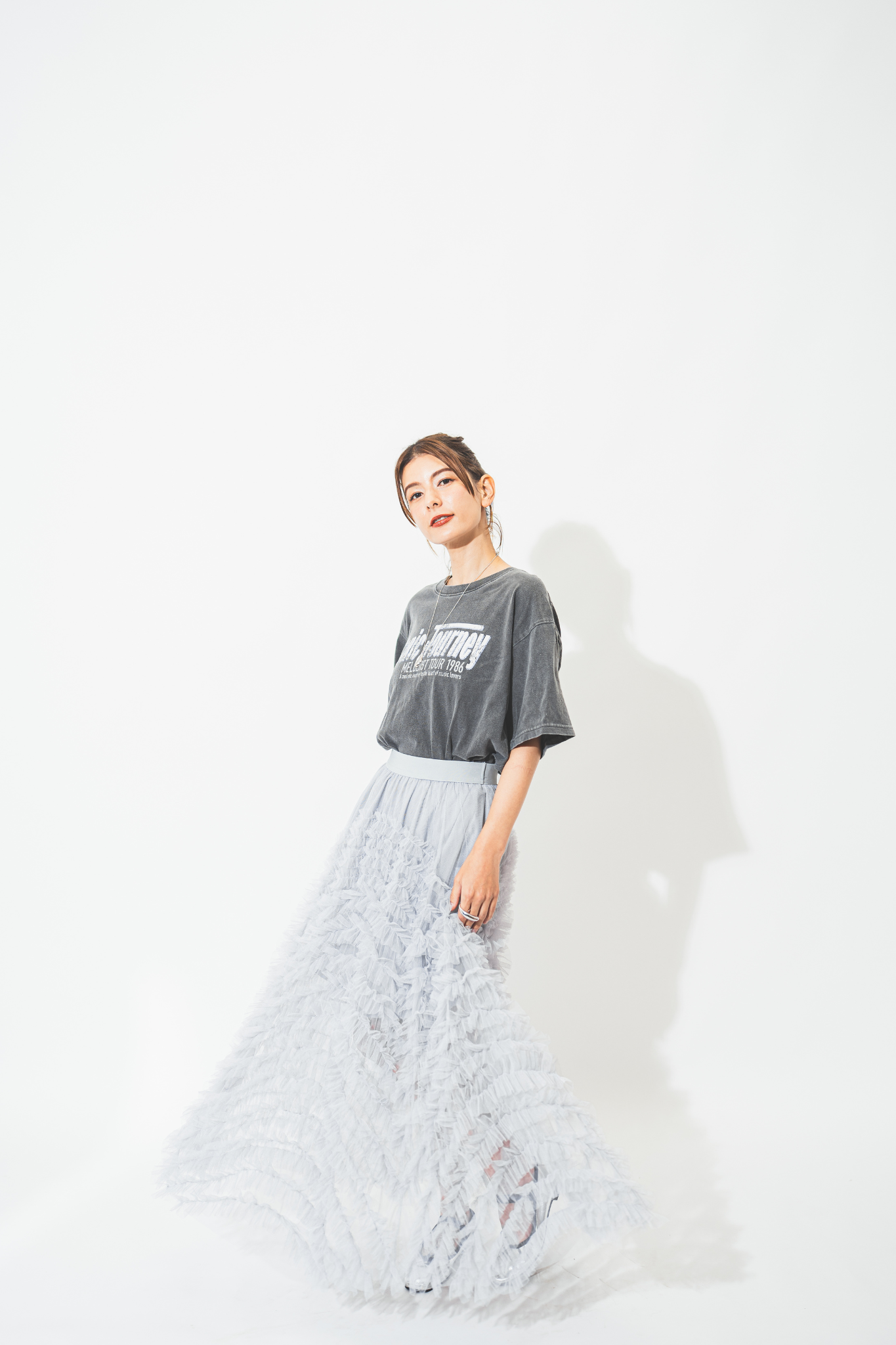 【Suu×SAAAGE boutique】Tulle Skirt Gray