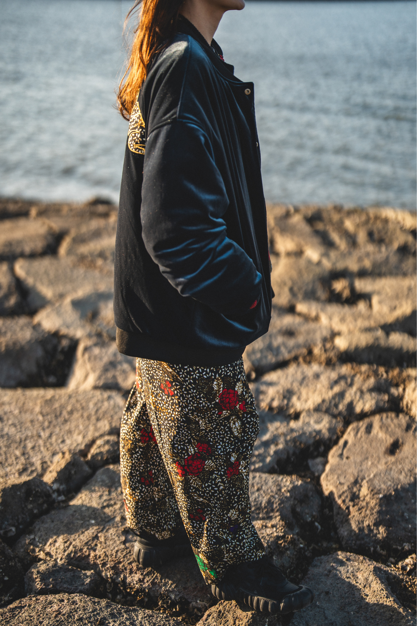【moyan ecri× StyleReborn】ROLL UP PANTS Black Beauty