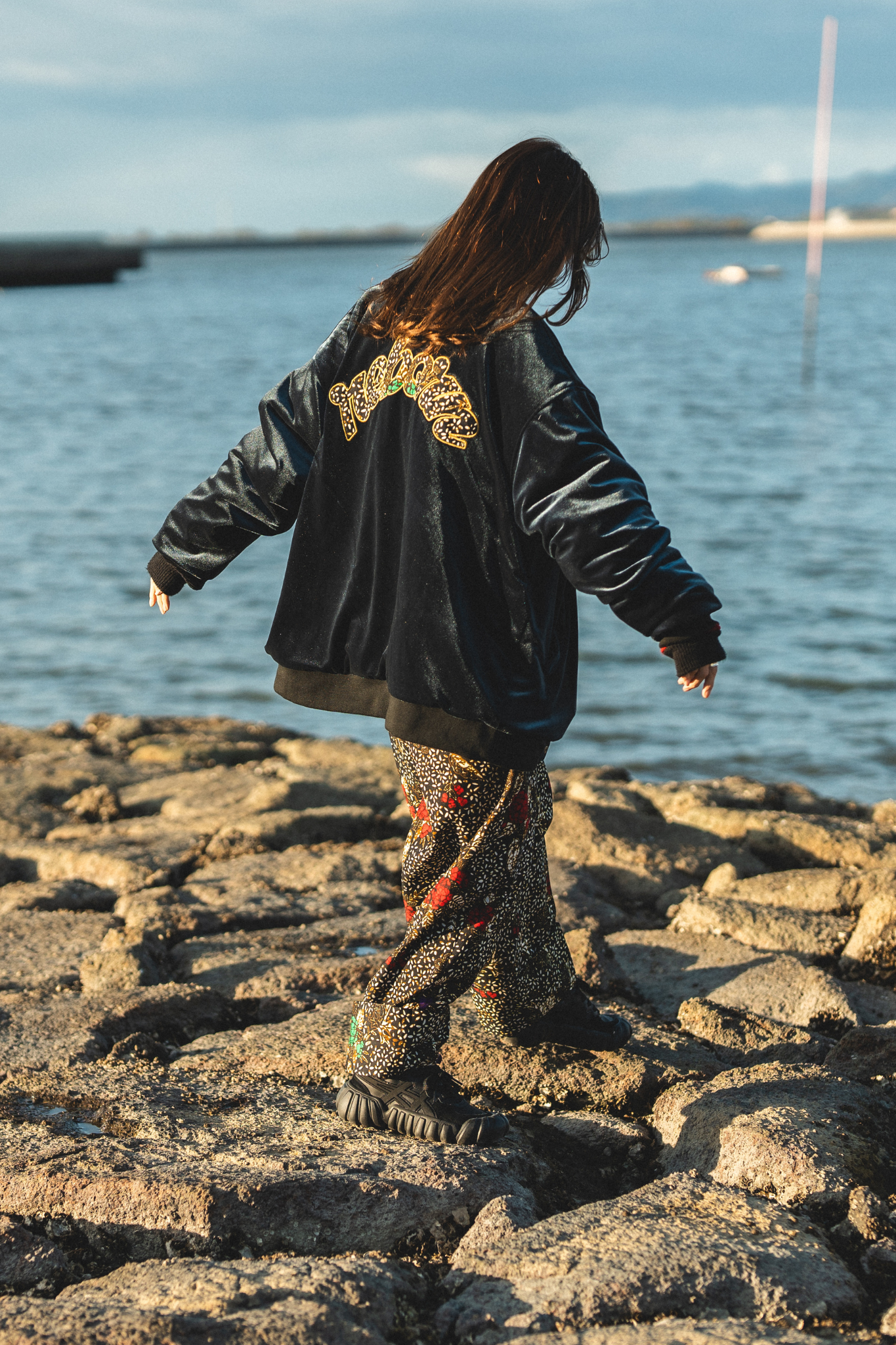 【moyan ecri× StyleReborn】ROLL UP PANTS Black Beauty