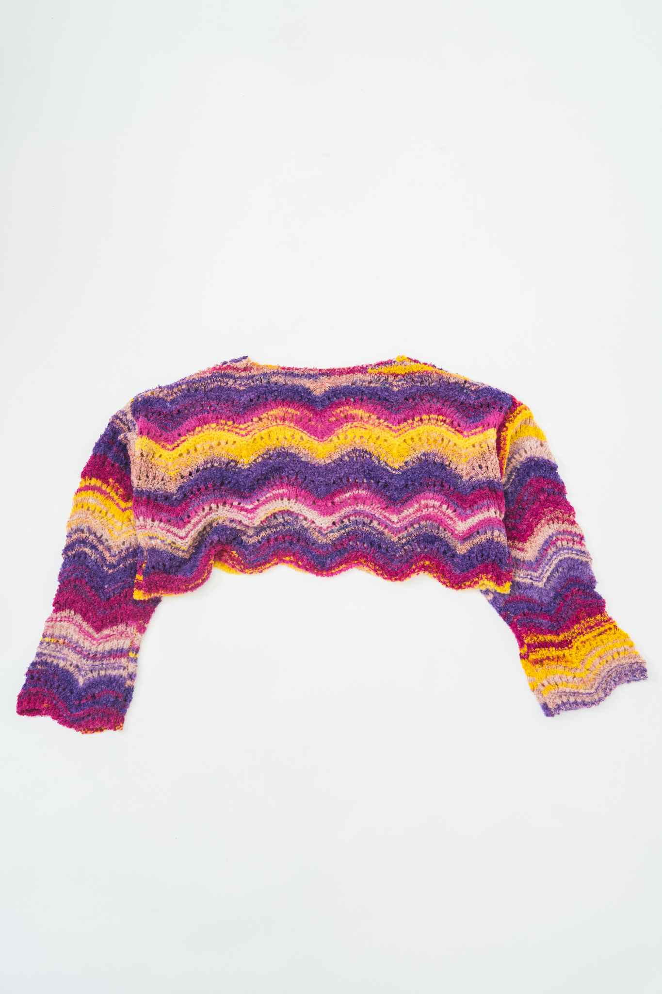 【moyan ecri× StyleReborn】カスリショートニットプルオーバー