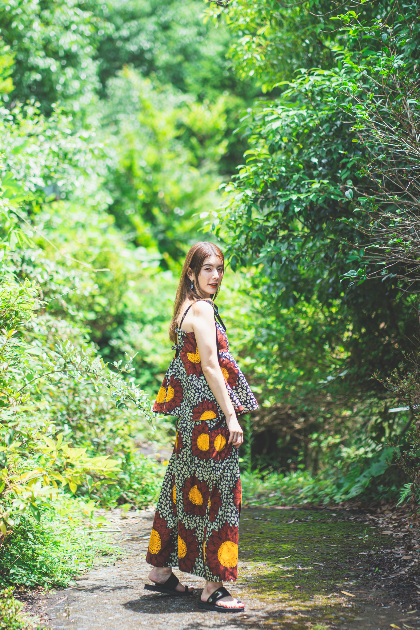 【moyan ecri× StyleReborn】Africa Reversible Bustier Helianthus