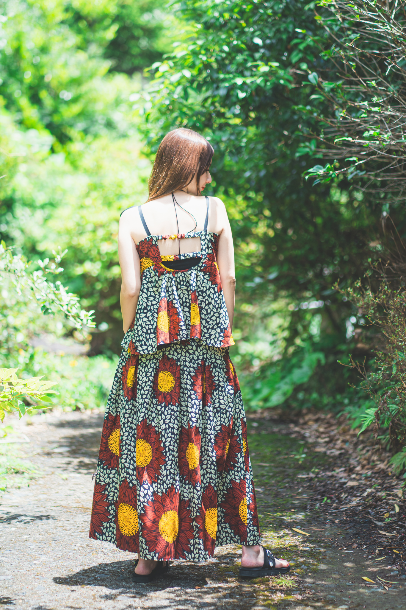 【moyan ecri× StyleReborn】Africa Reversible Bustier Helianthus