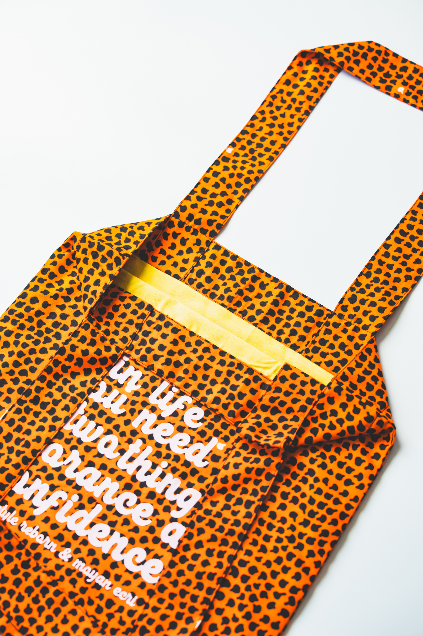 【moyan ecri× StyleReborn】message Tote bag Cheetah