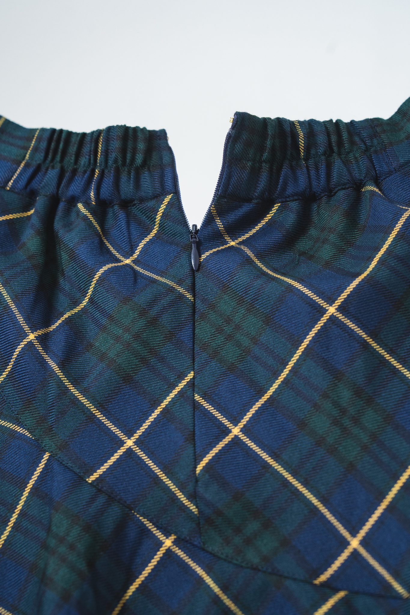 【moyan ecri× StyleReborn】Asymmetry Tiered Check Skirt