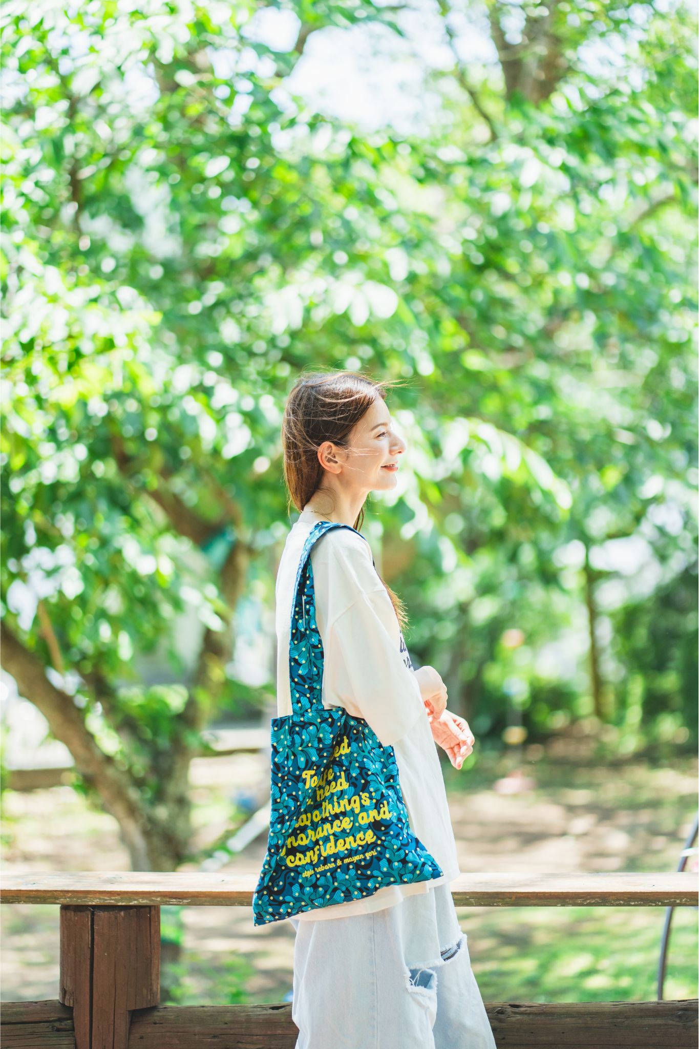 【moyan ecri× StyleReborn】message Tote bag Fairy dust