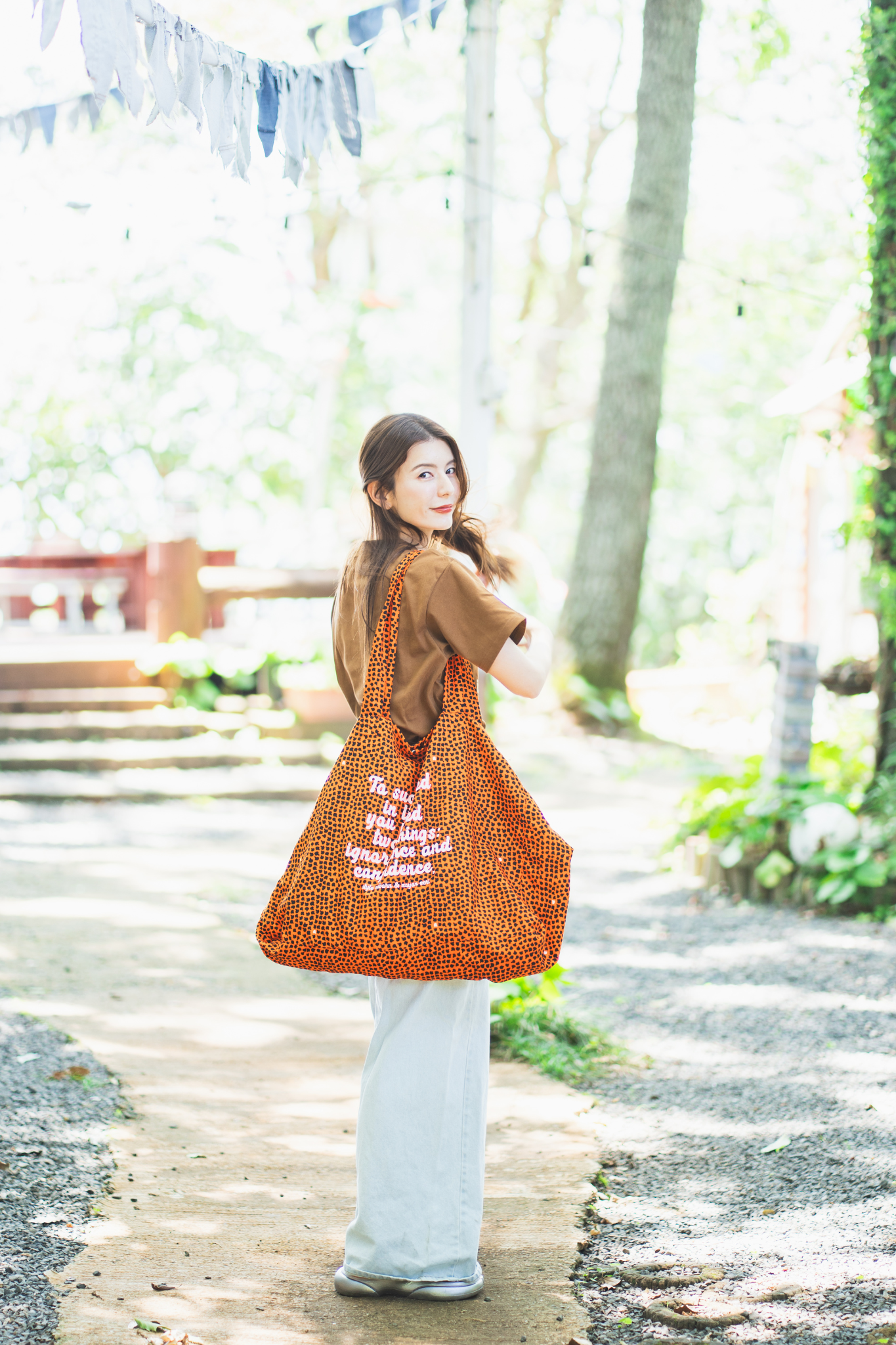 【moyan ecri× StyleReborn】Message Big Tote Bag Cheetah