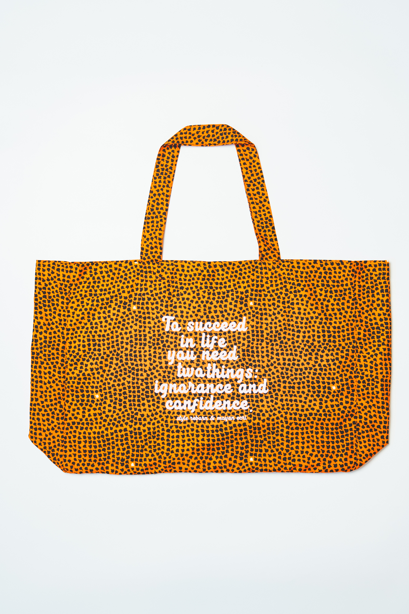 【moyan ecri× StyleReborn】Message Big Tote Bag Cheetah