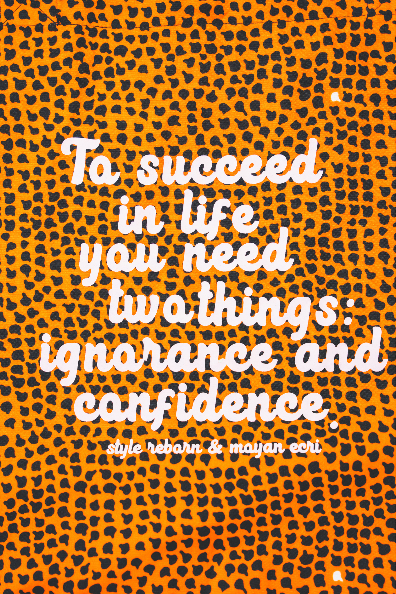 【moyan ecri× StyleReborn】Message Big Tote Bag Cheetah