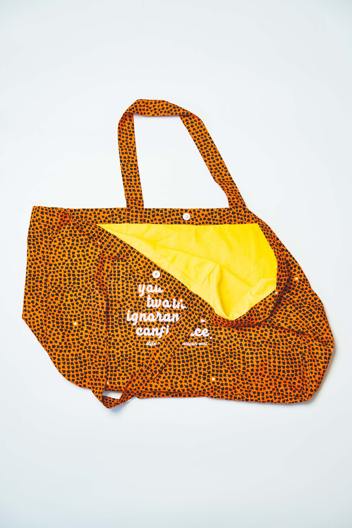 【moyan ecri× StyleReborn】Message Big Tote Bag Cheetah