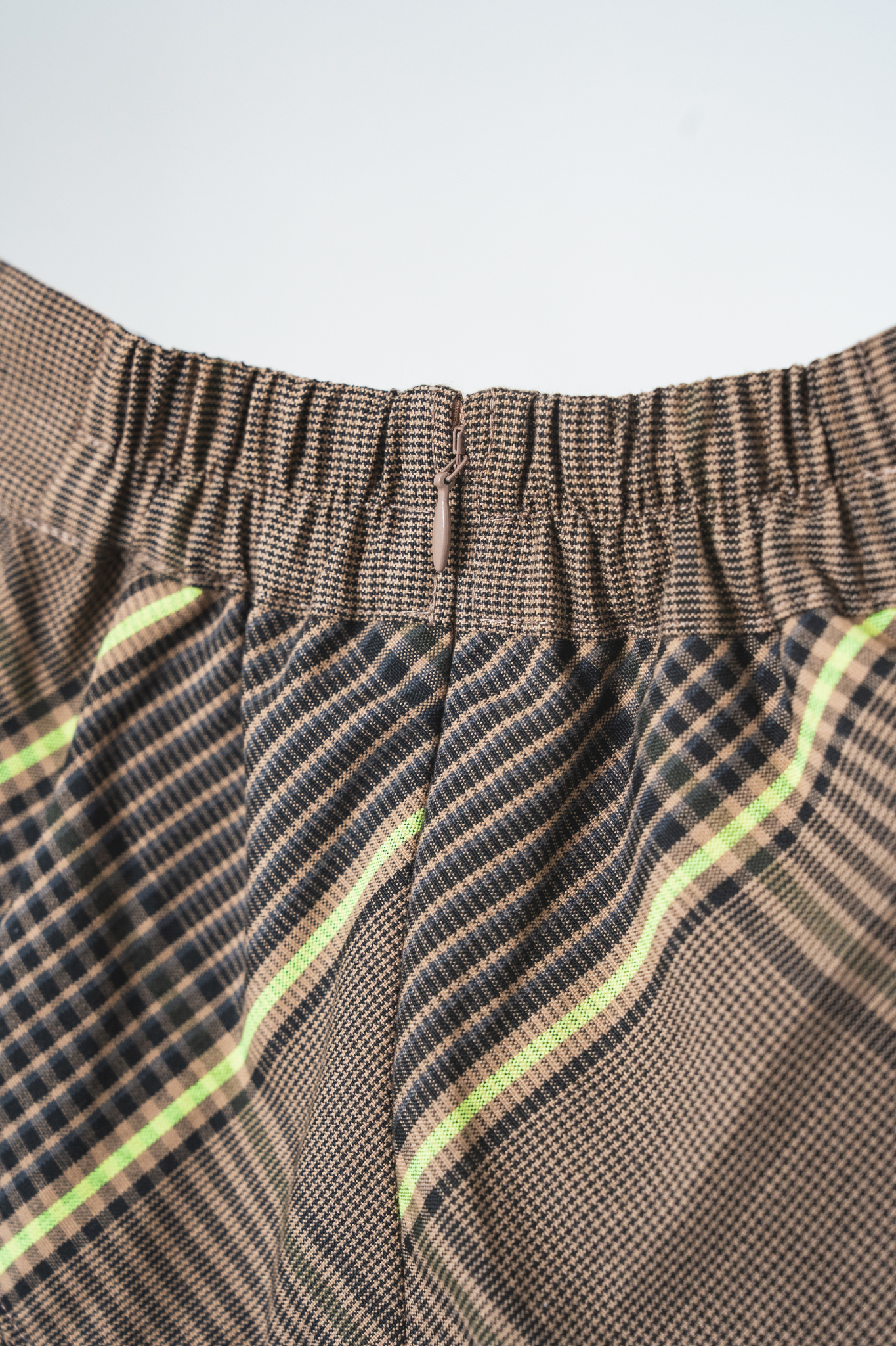 【moyan ecri× StyleReborn】Asymmetry Tiered Check Skirt