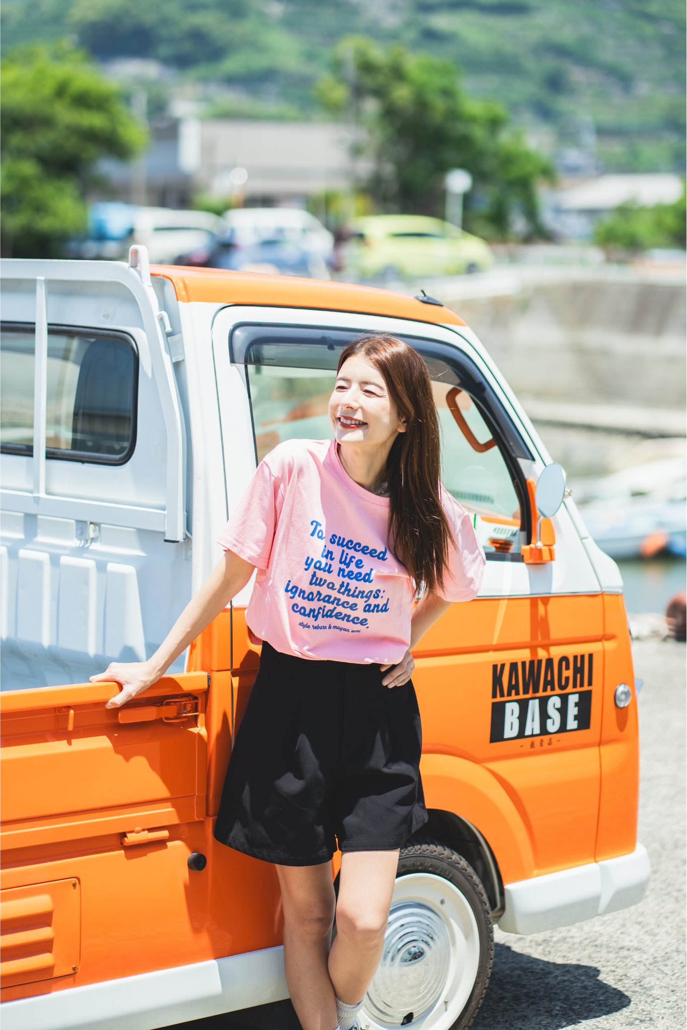 【moyan ecri× StyleReborn】Message T-shirts Pink