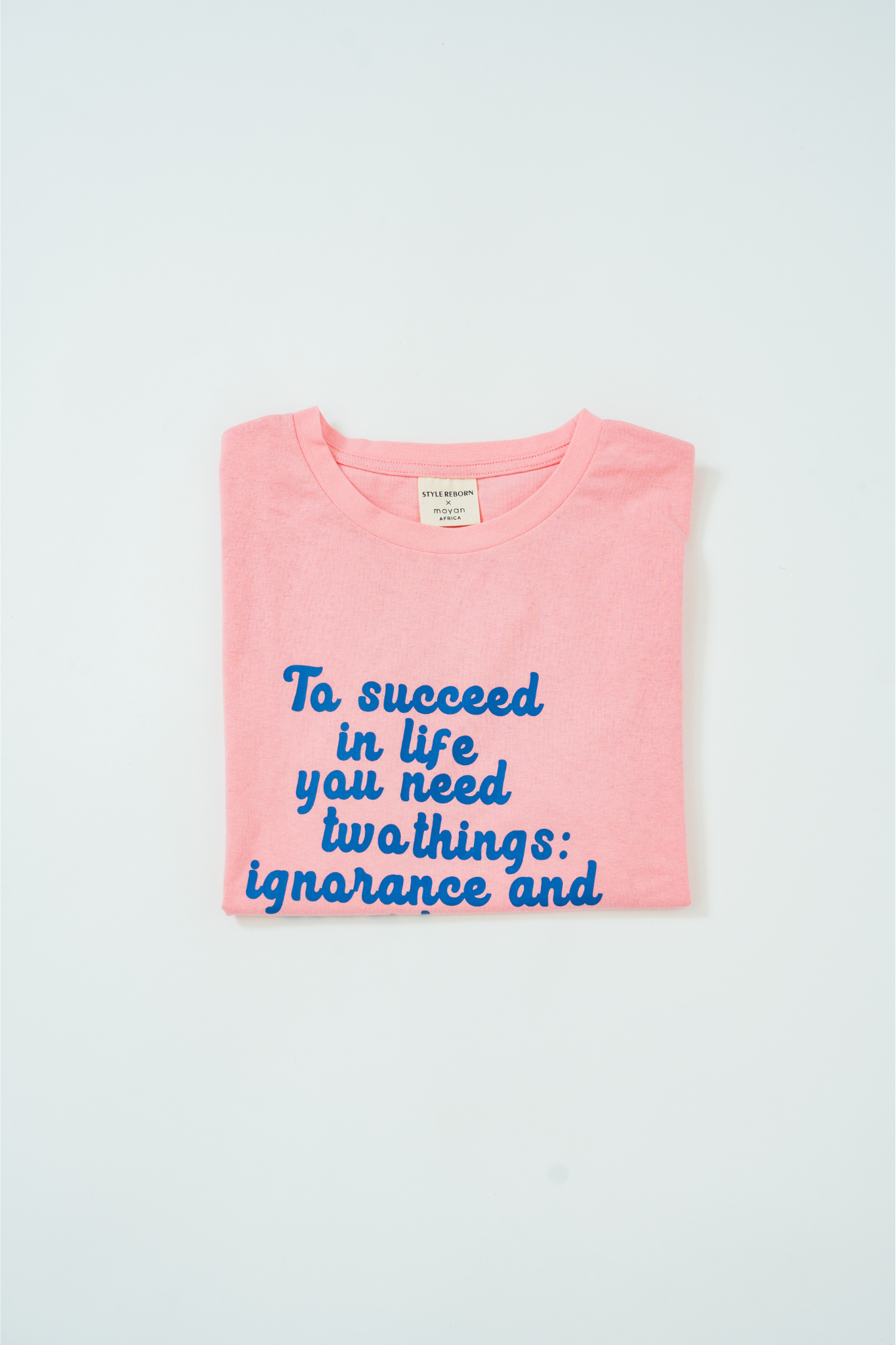 【moyan ecri× StyleReborn】Message T-shirts Pink