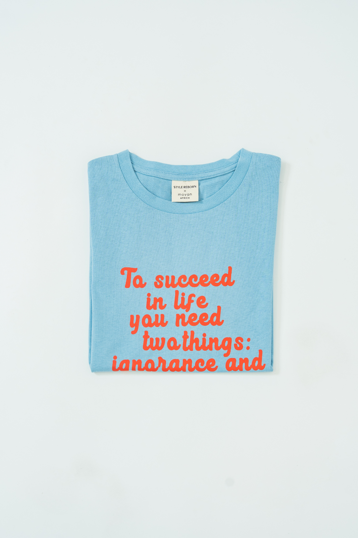 【moyan ecri× StyleReborn】Message T-shirts Sax