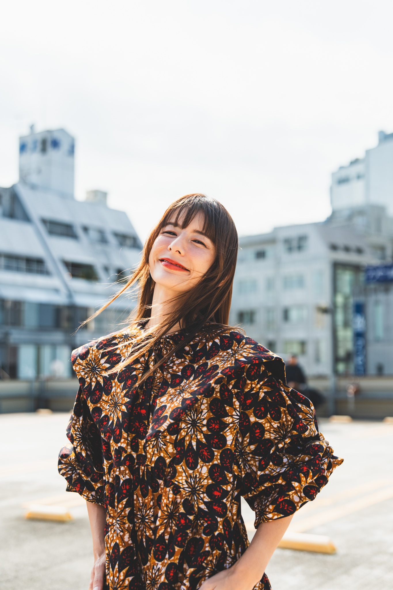 【moyan ecri× StyleReborn】AFRICA付け衿付きボリュームワンピース