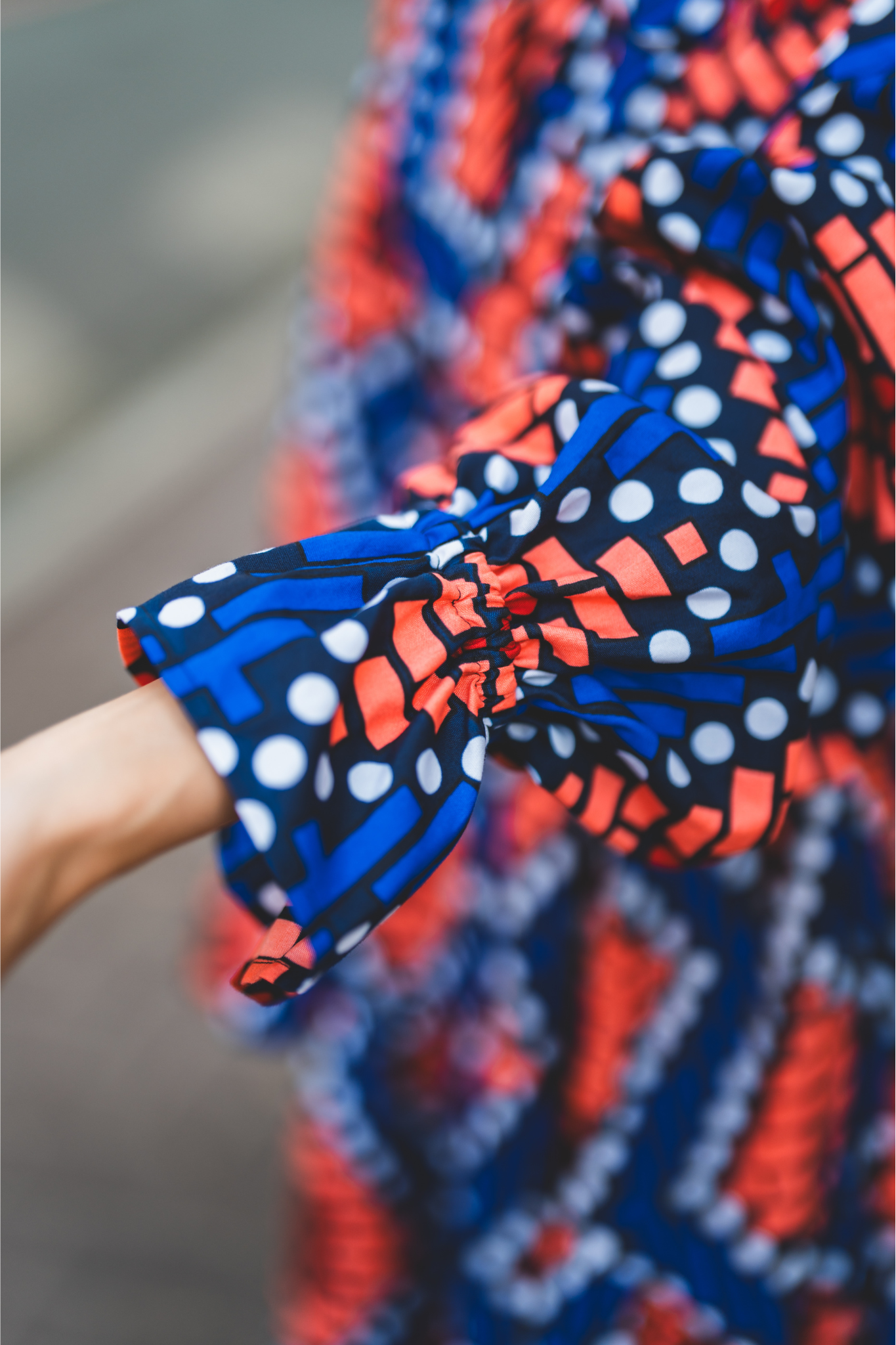 【moyan ecri× StyleReborn】AFRICA付け衿付きボリュームワンピース