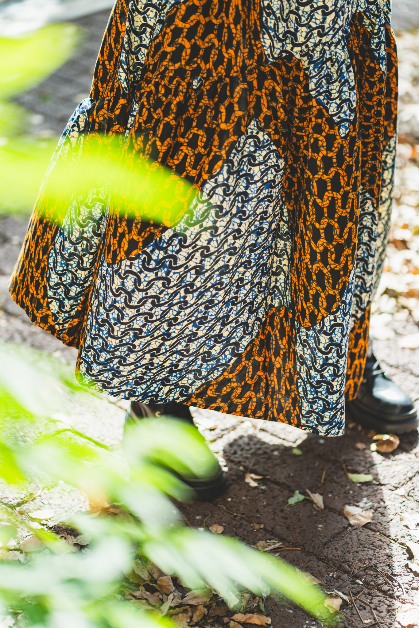 【moyan ecri× StyleReborn】AFRICA付け衿付きボリュームワンピース