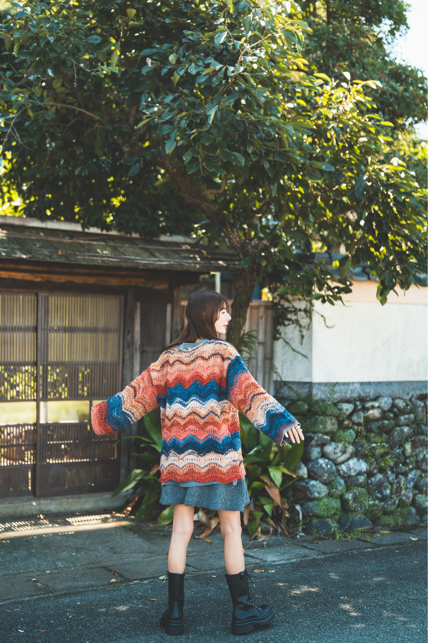 【moyan ecri× StyleReborn】カスリニットプルオーバー