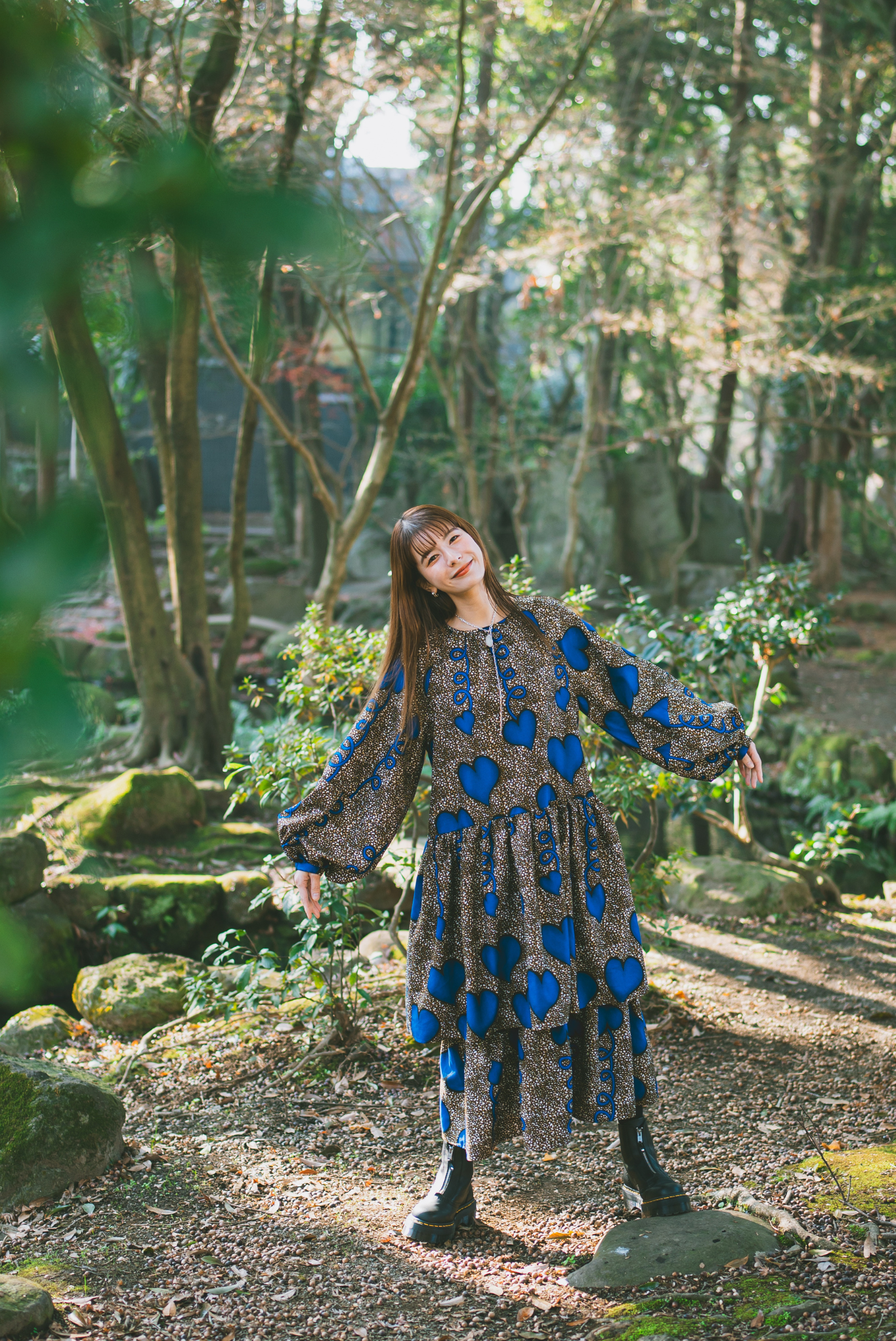 【moyan ecri× StyleReborn】Volume Tiered Onepiece Trust in your Heart