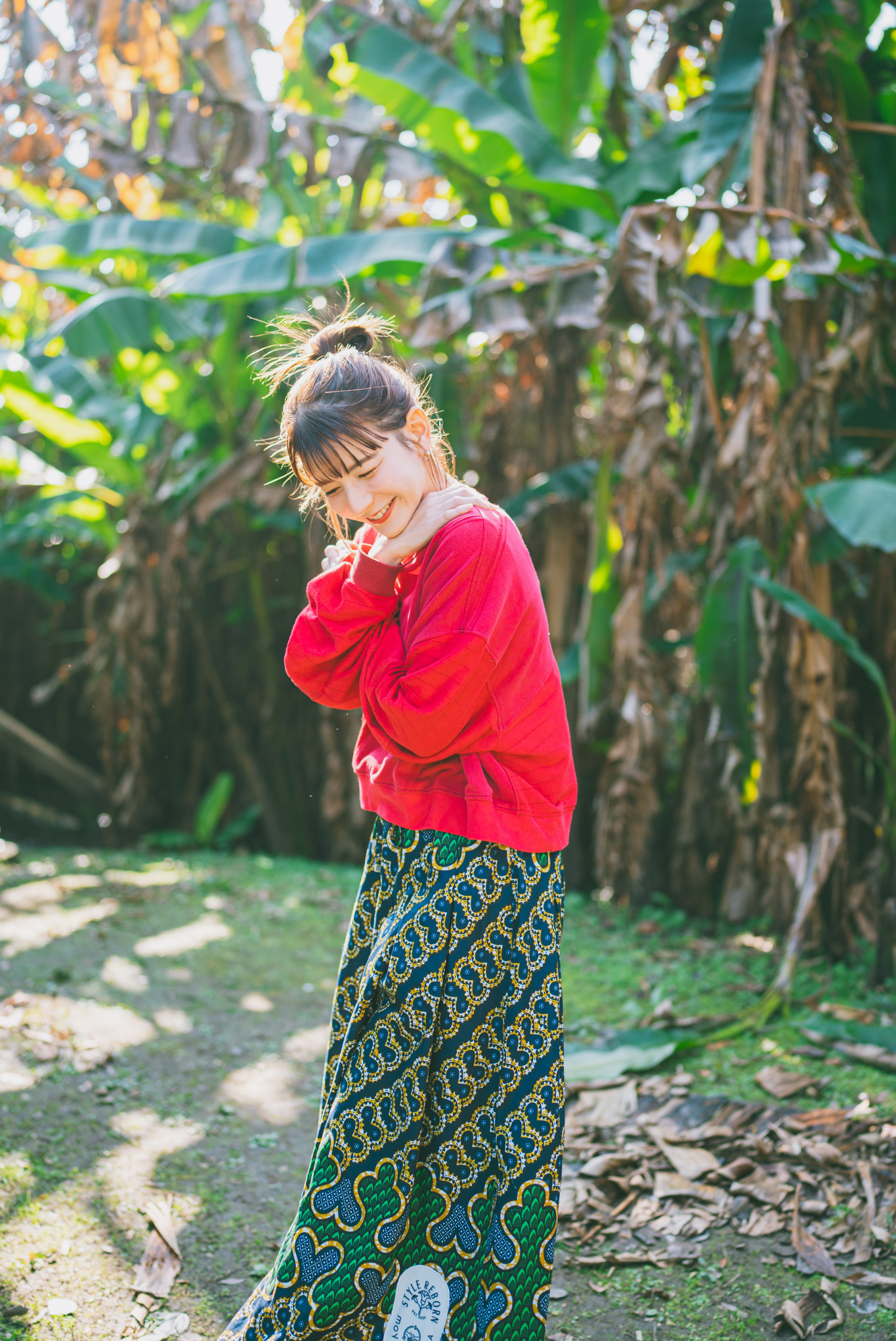 【moyan ecri× StyleReborn】Tuck Flare Skirt CROSS