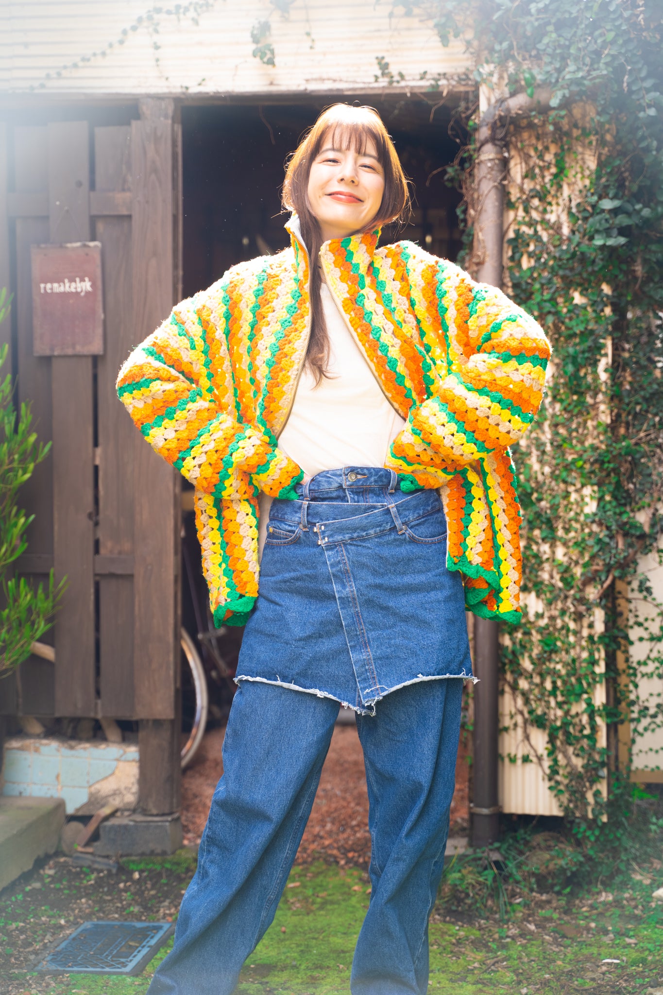 【REMAKEBYK×StyleReborn】Remake Crochet Track Jacket