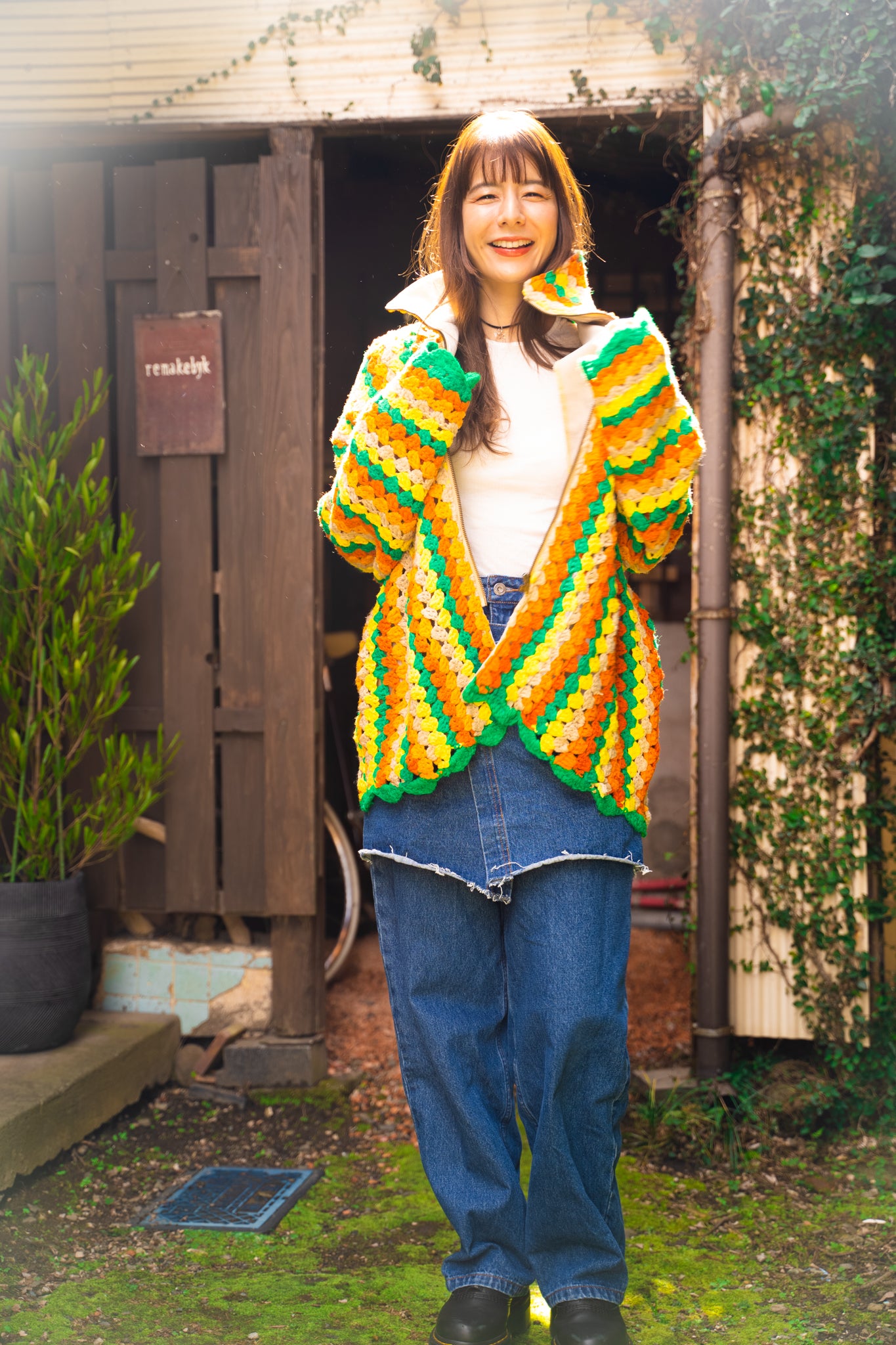 【REMAKEBYK×StyleReborn】Remake Crochet Track Jacket