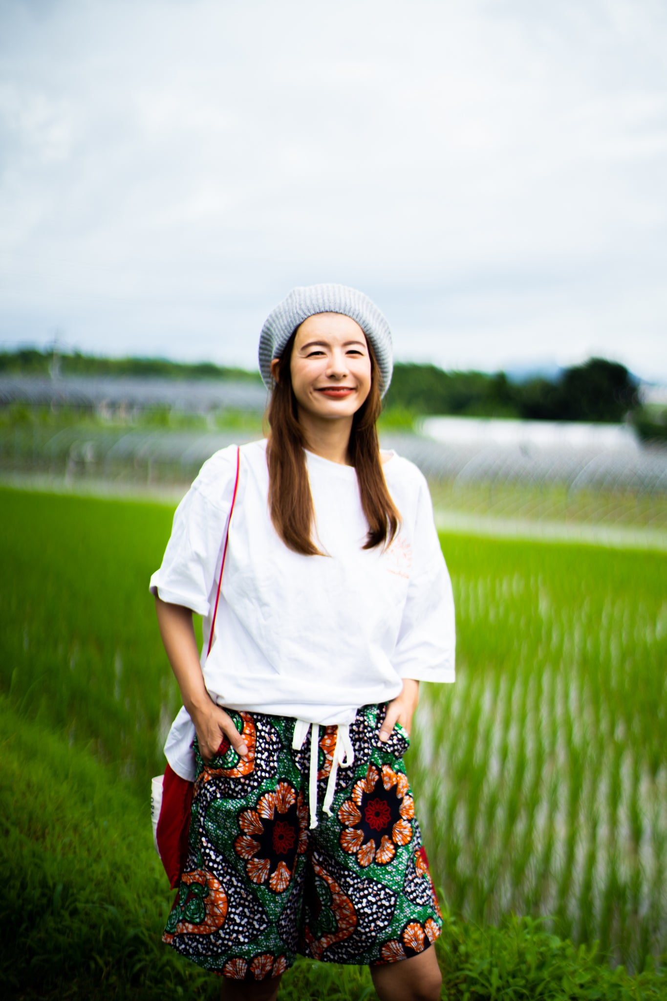 【moyan ecri× StyleReborn】パッチ刺繍 T-Shirt New Blocks Charcoal