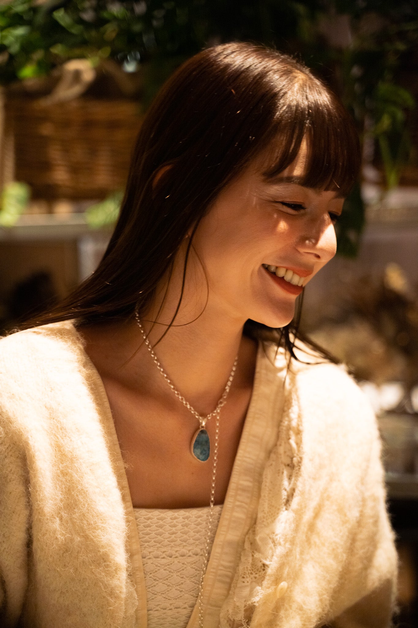 【nanan bijouxxx×StyleReborn】Together Stone Collection Blue Apatite 60cm