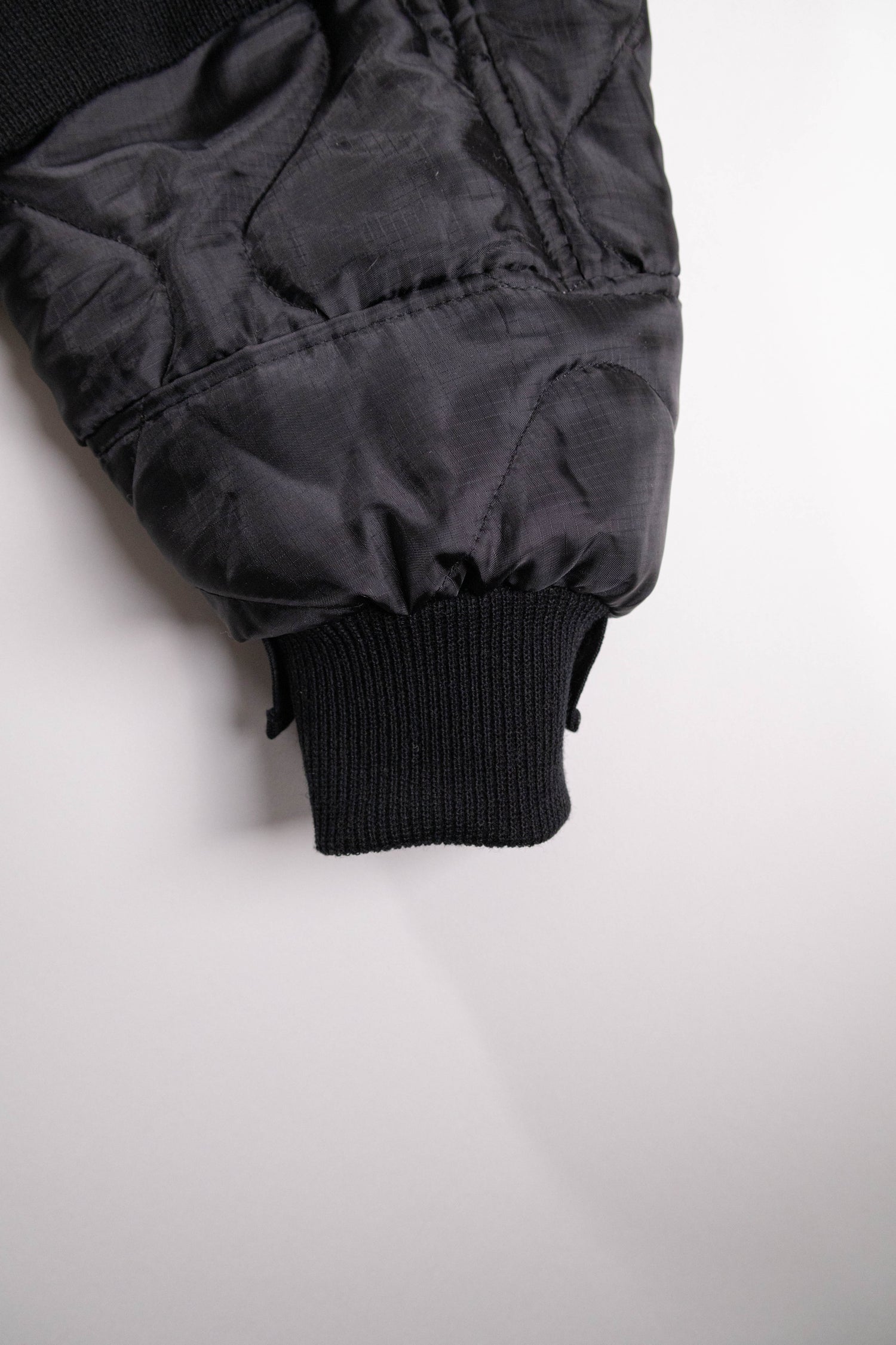 【REMAKEBYK×StyleReborn】Remake Quilting Stadium Jumper Black