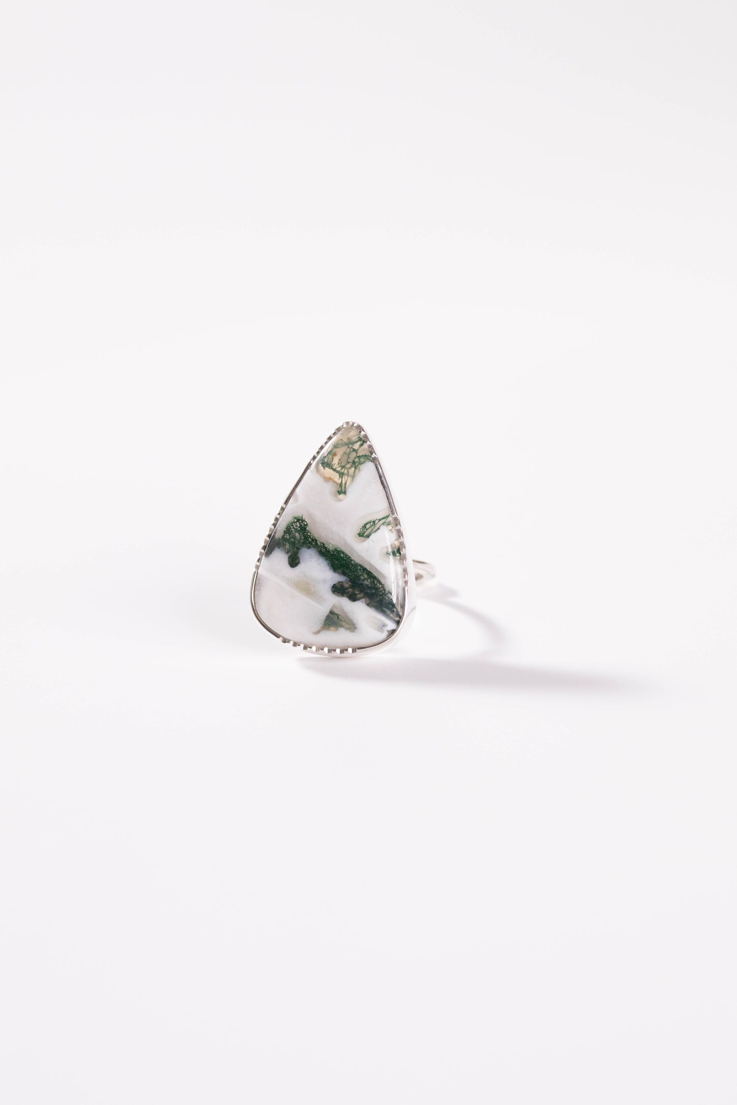 【nanan bijouxxx×StyleReborn】Together Stone Collection Ring Moss Agate