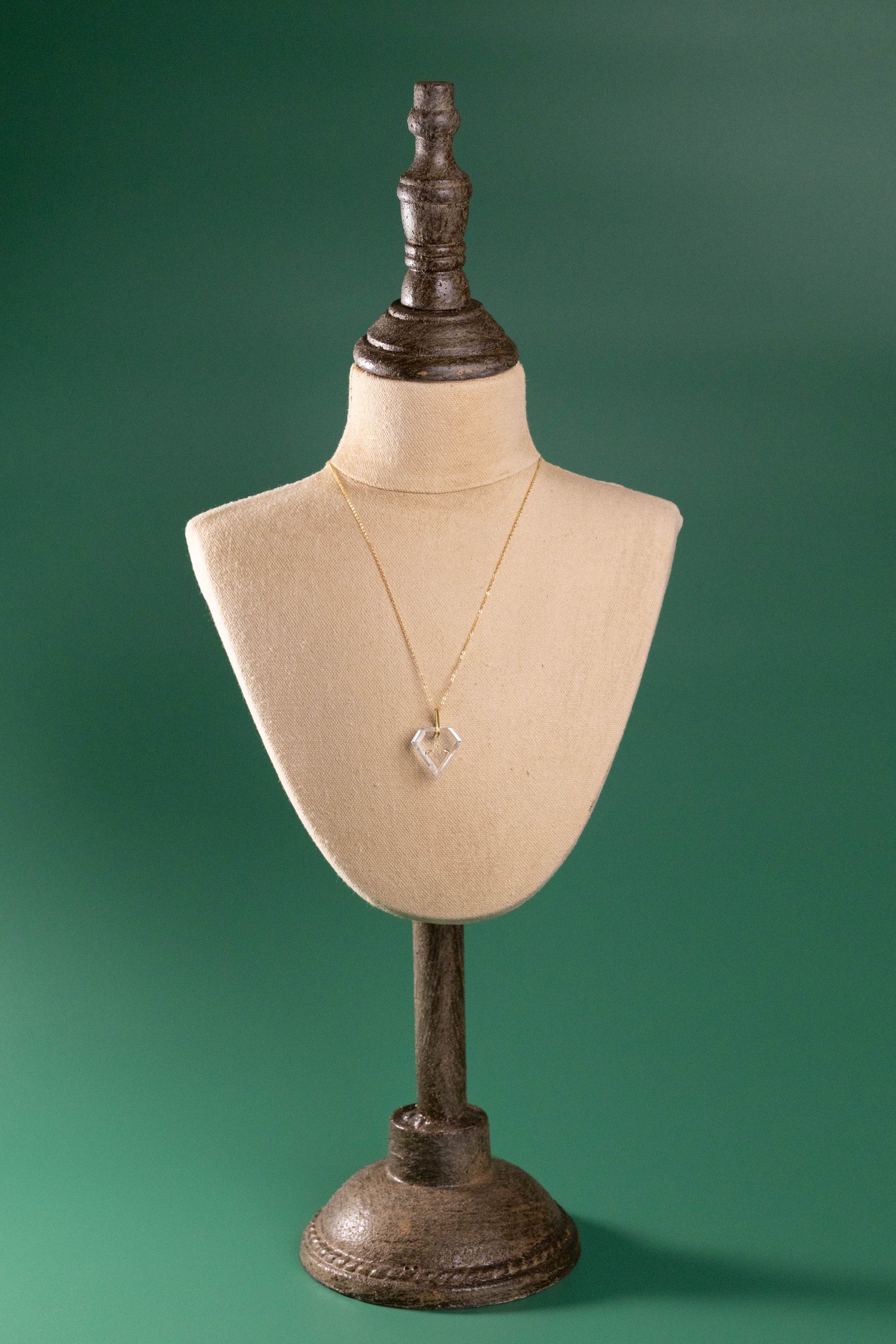 【nanan bijouxxx×StyleReborn】Symbol On Crystal Necklace 14KGF×Gold