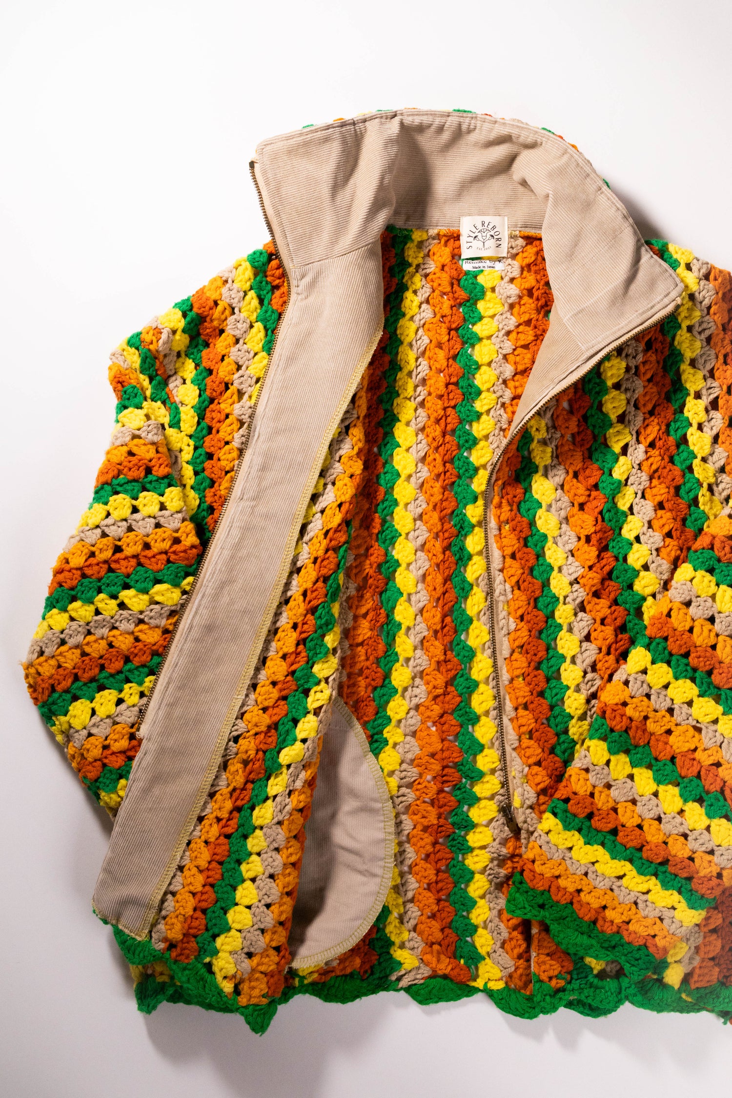 【REMAKEBYK×StyleReborn】Remake Crochet Track Jacket