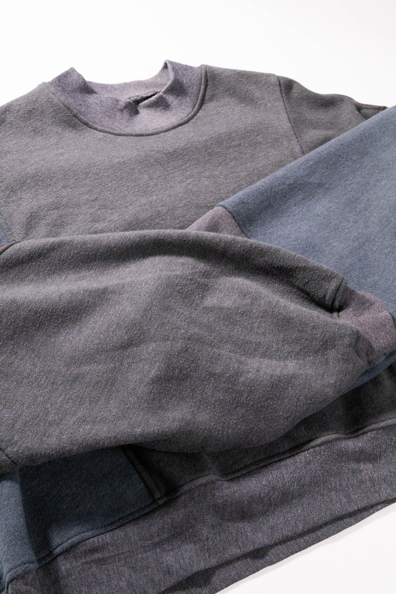 【REMAKEBYK×StyleReborn】Remake Cropped Sweat setup Gray