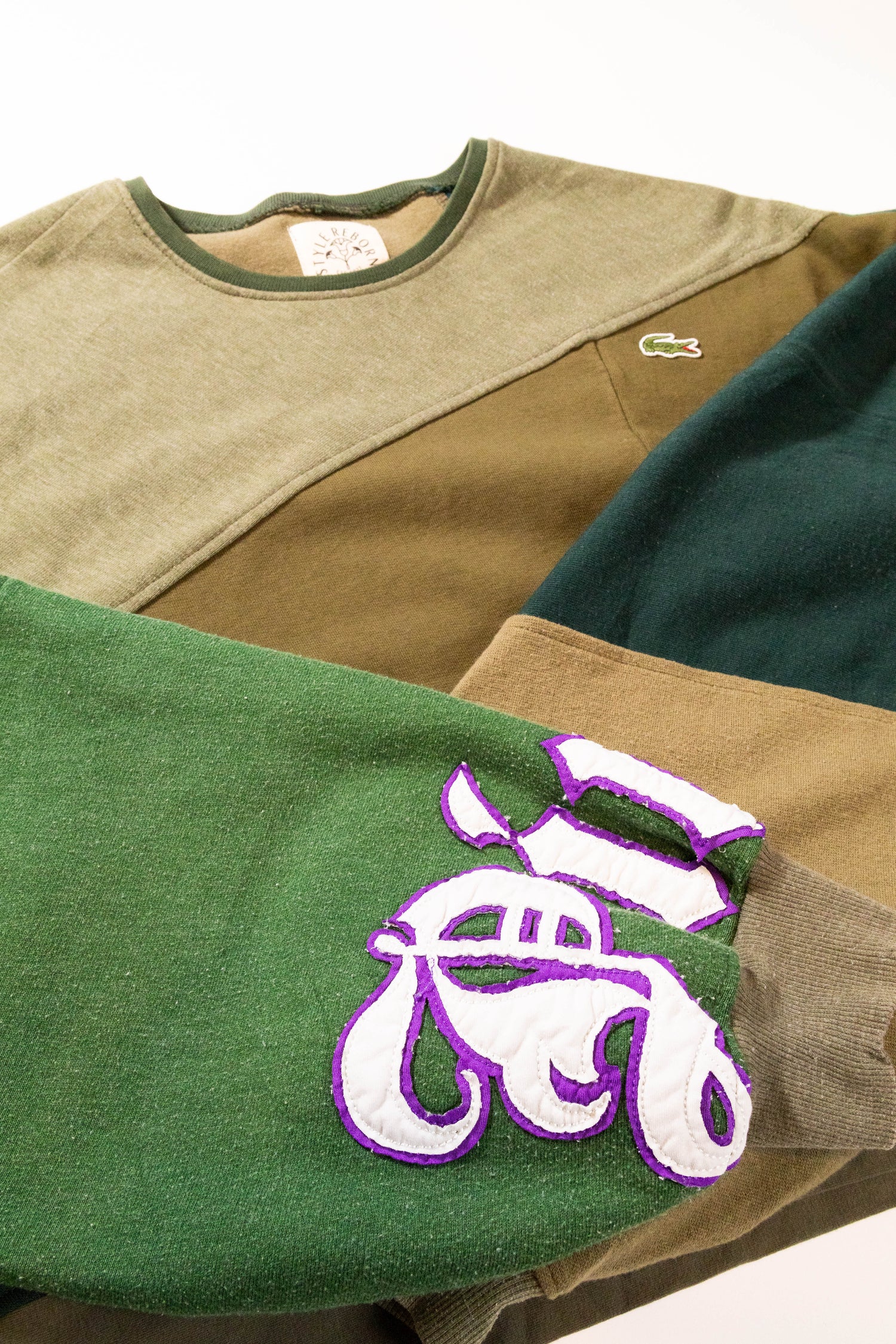 【REMAKEBYK×StyleReborn】Remake Cropped Sweat setup KHAKI