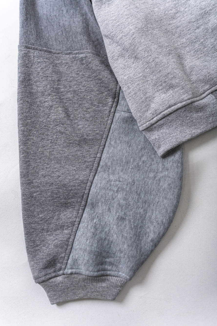 【REMAKEBYK×StyleReborn】Remake Cropped Sweat Gray