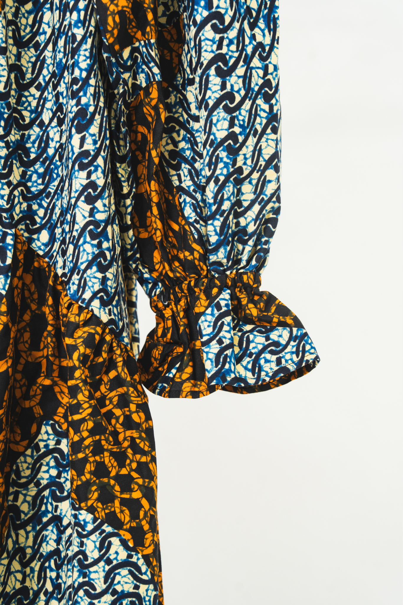 【moyan ecri× StyleReborn】AFRICA付け衿付きボリュームワンピース